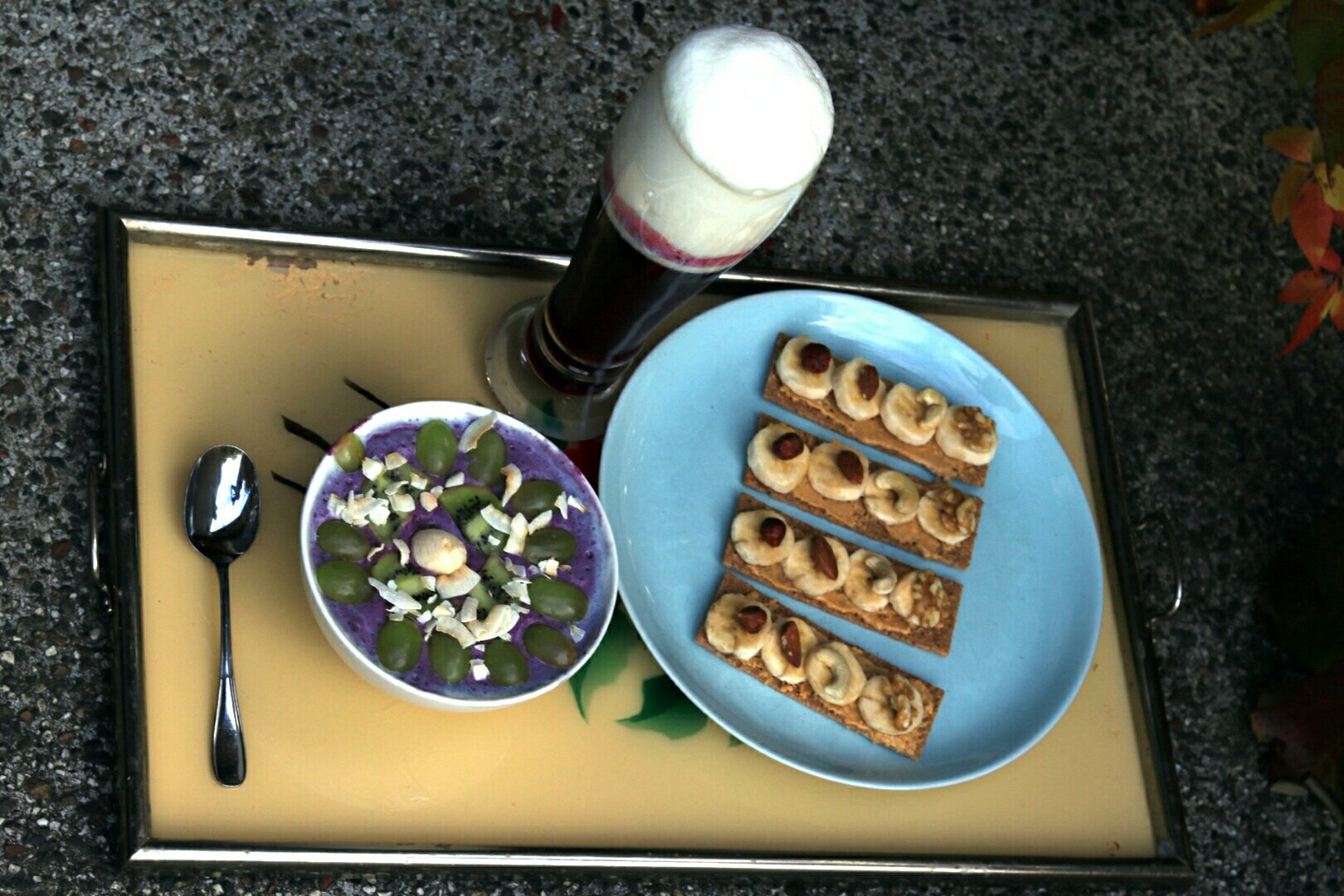 Healthy vegan brunch