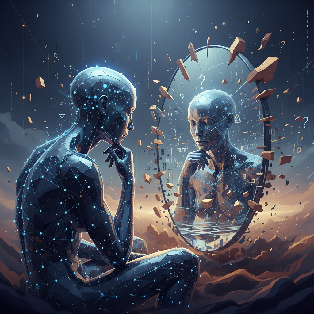 The AI That Can't Know It's Wrong: A Blind Spot Revealing a Deeper Truth